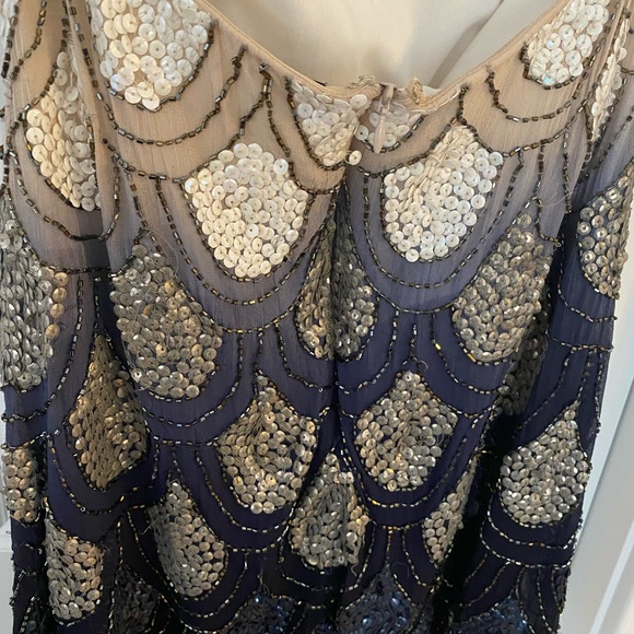 NBD sequined halter dress with scalloped hem - Picture 5 of 9